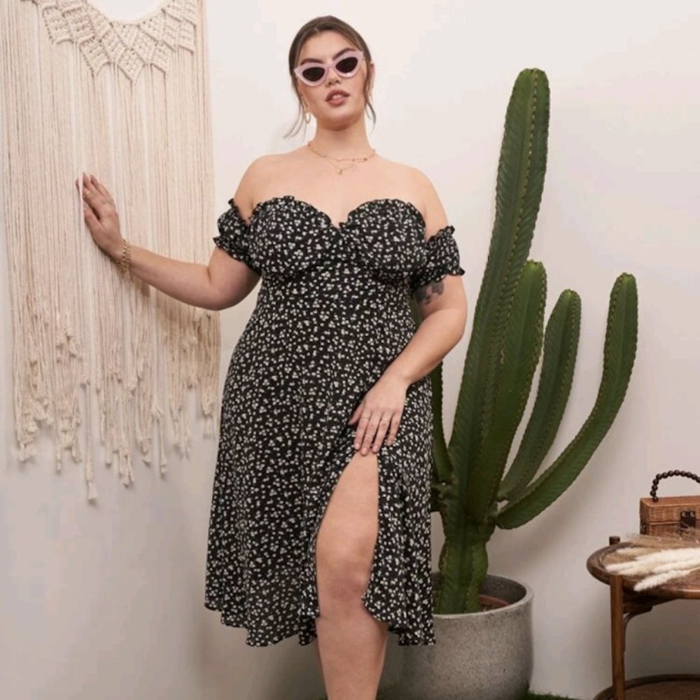 Plus Size Off Shoulder Sexy Summer Dress